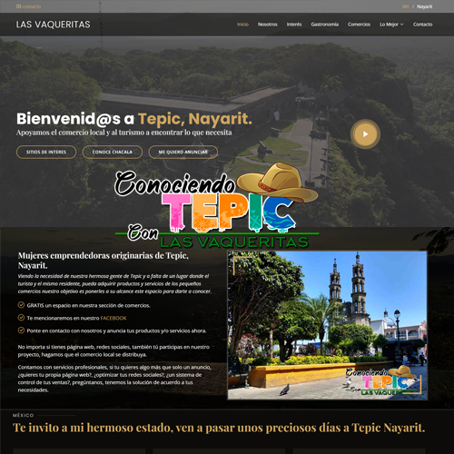 Sitio Web Conociendo Tepic Con Las Vaqueritas